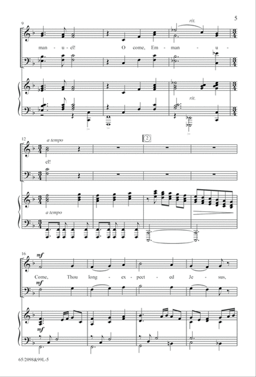 A Child, A King (Digital Download) 4-Part scores gallery preview page 5