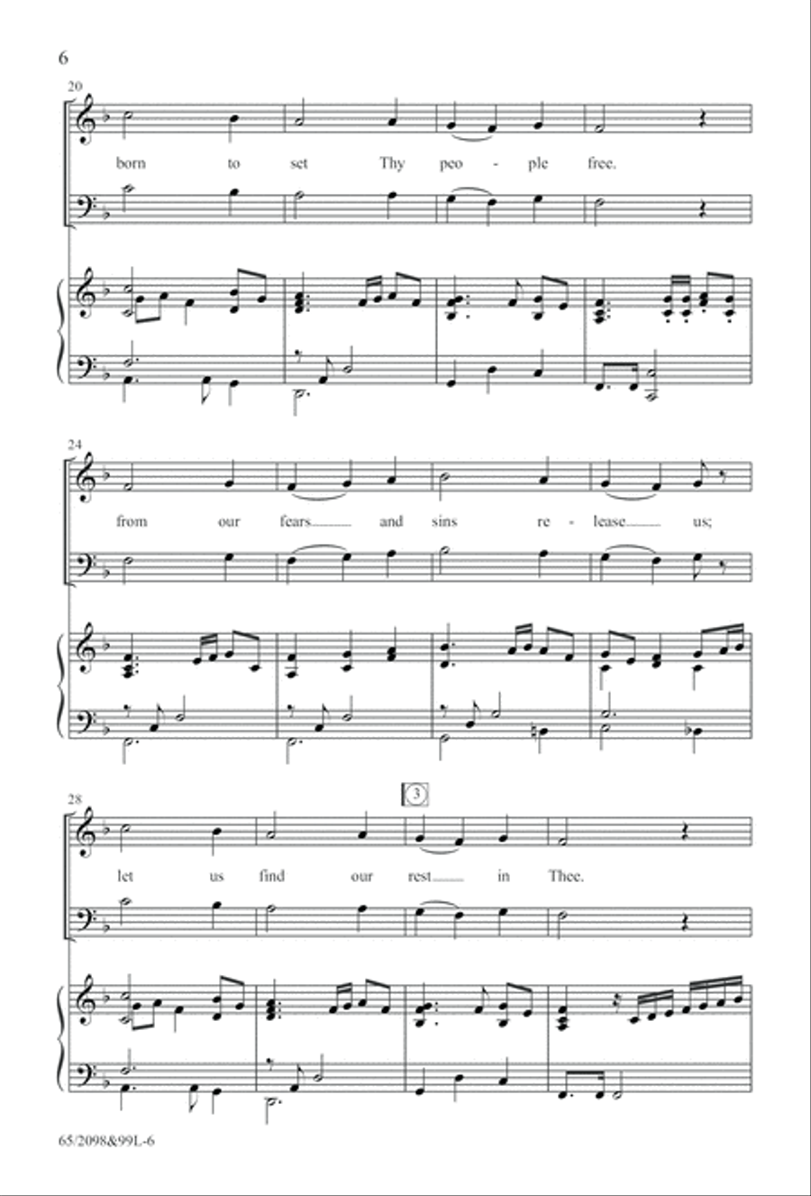A Child, A King (Digital Download) 4-Part scores gallery preview page 6