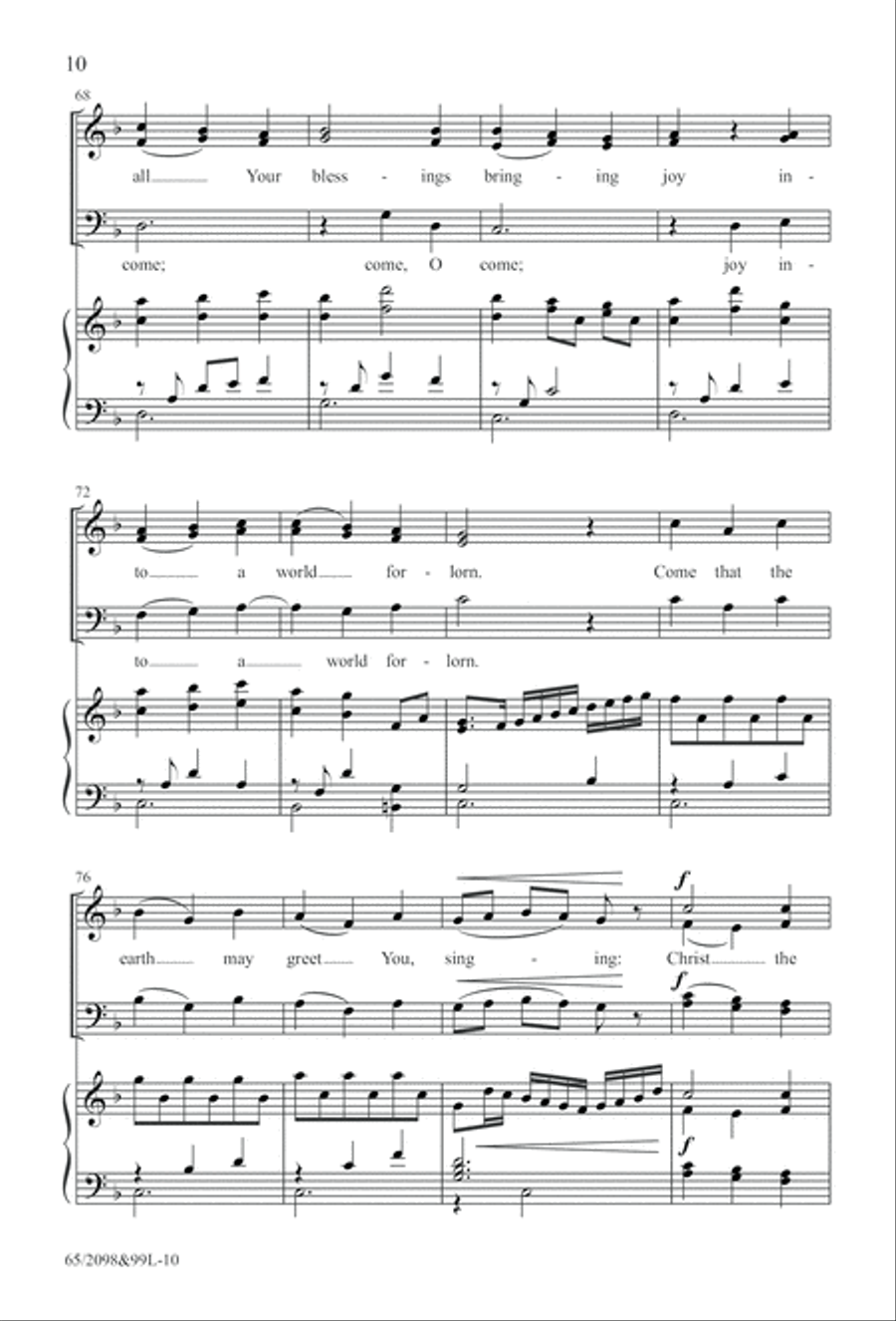 A Child, A King (Digital Download) 4-Part scores gallery preview page 10