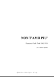 NON T'AMO PIU' - F.P. Tosti - For Soprano, ATB Choir and Piano