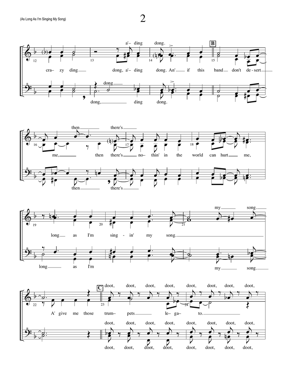 As Long As I'm Singing SSAA scores gallery preview page 2