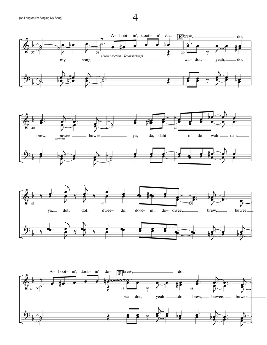 As Long As I'm Singing SSAA scores gallery preview page 4