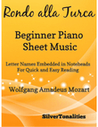 Rondo Alla Turca Beginner Piano Sheet Music mini preview
