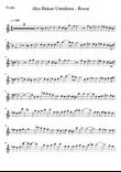 Aku Bukan Untukmu - Rossa (Simple Violin Sheet Music)