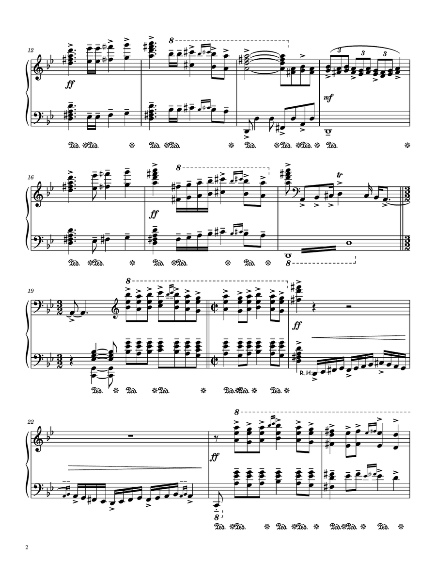 Misirlou (instr & Original Greek Lyr Version) Piano Solo scores gallery preview page 2