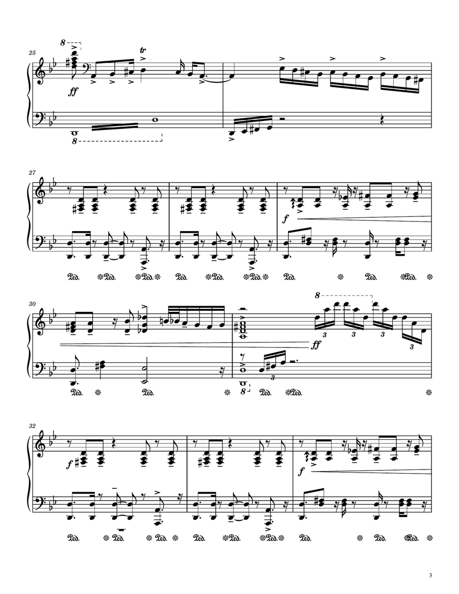 Misirlou (instr & Original Greek Lyr Version) Piano Solo scores gallery preview page 3