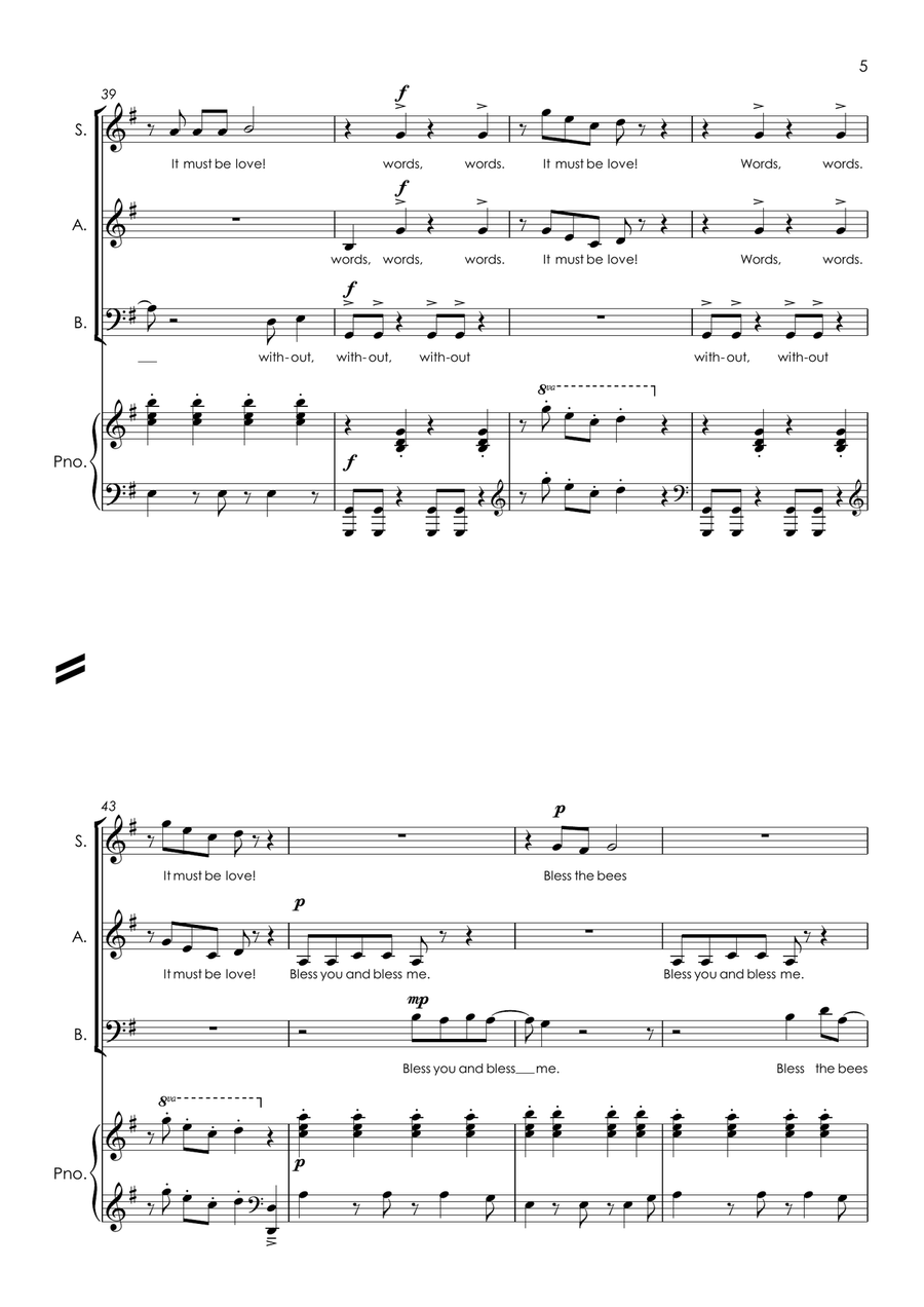 It Must Be Love Small Ensemble scores gallery preview page 6