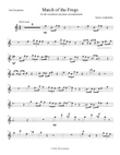 March of the Frogs for Alto Saxophone
