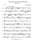 Three Duos for Clarinet and Bassoon mini preview
