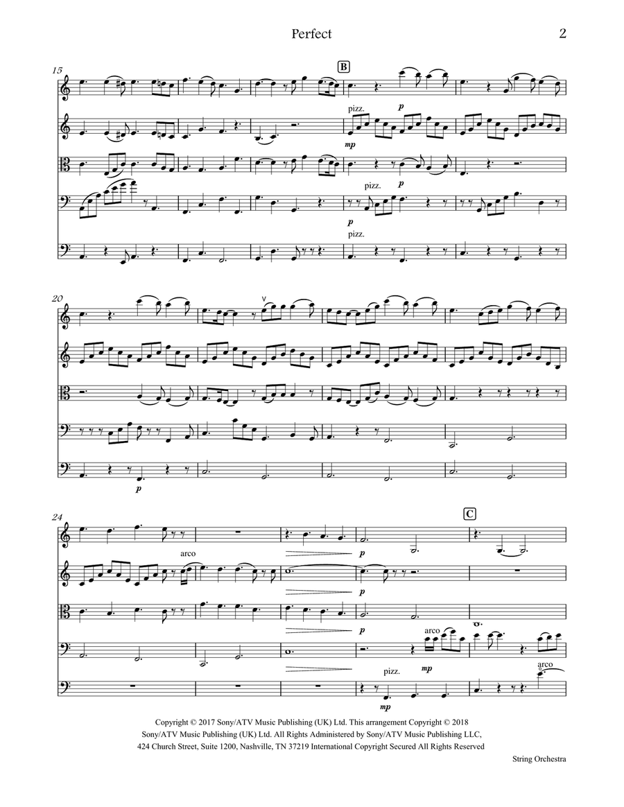 Perfect Perfect String Orchestra scores gallery preview page 2