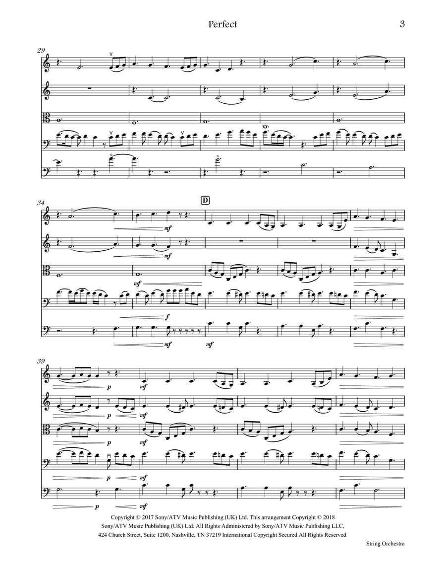 Perfect Perfect String Orchestra scores gallery preview page 3