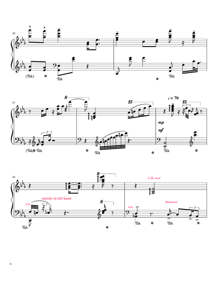 Moon River Moon River Piano Solo scores gallery preview page 6