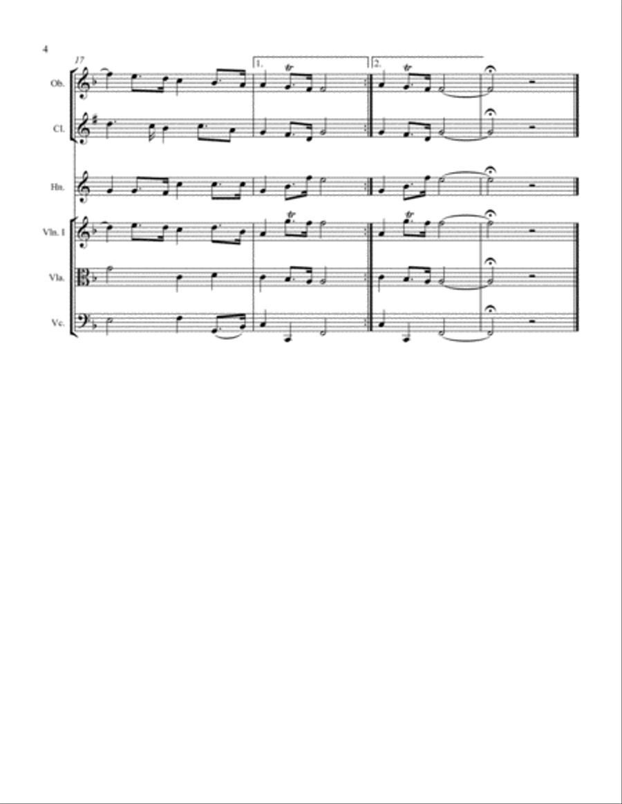 Water Music (Air) by G.F. Handel Jazz Ensemble scores gallery preview page 4