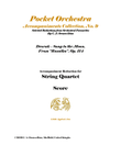 Dvorak - Song to the Moon from Rusalka, Op. 114 - Reduction for Soprano and String Quartet (PARTS)