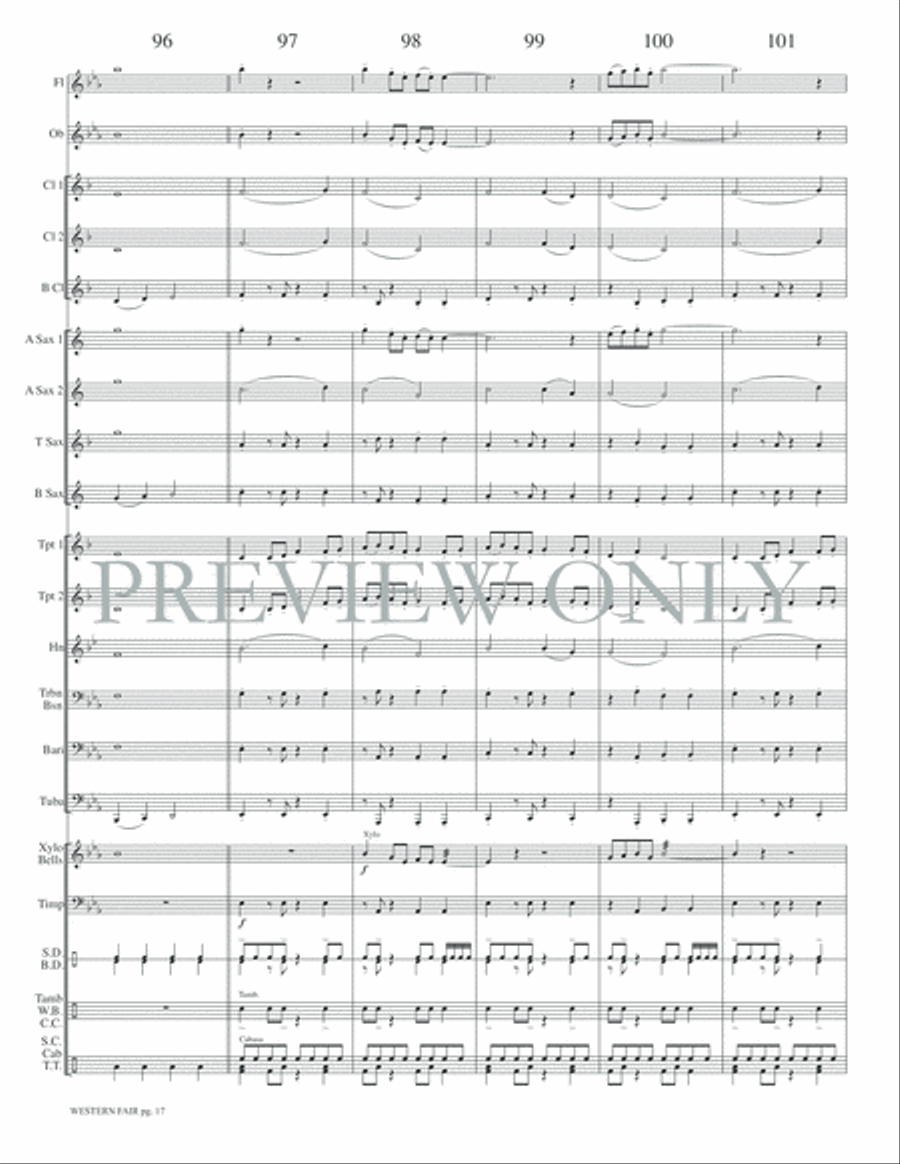 Western Fair Western Fair Concert Band scores gallery preview page 20