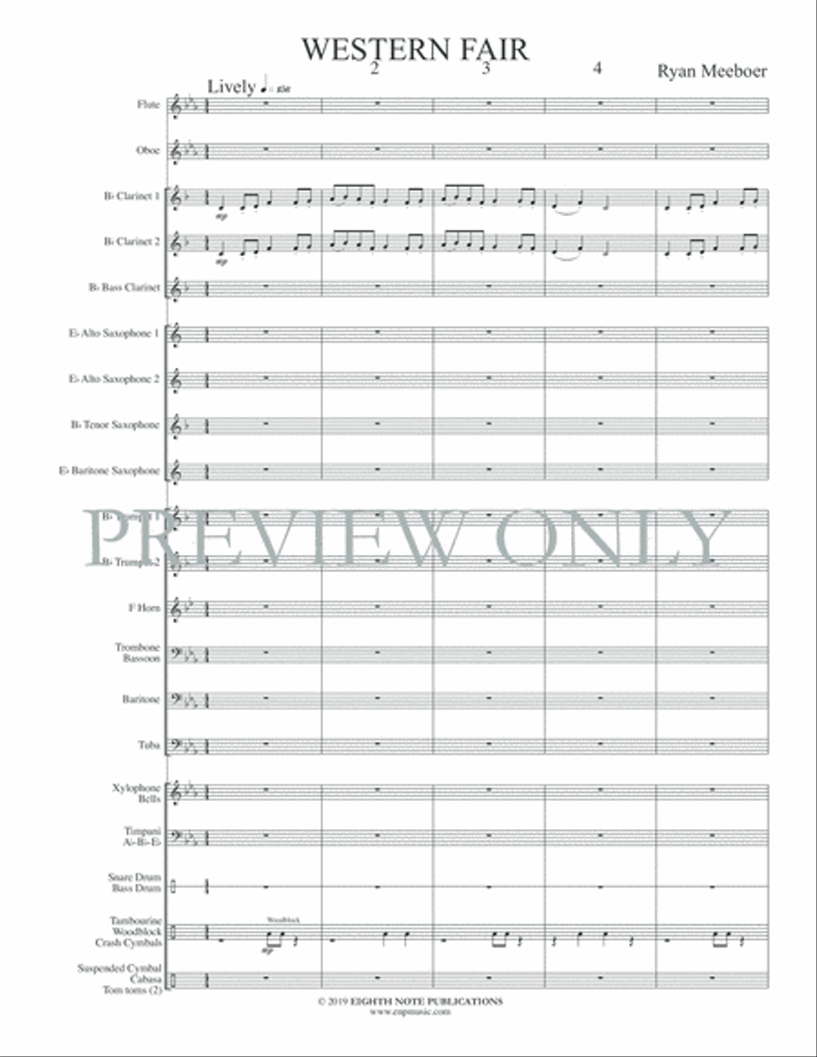 Western Fair Western Fair Concert Band scores gallery preview page 4