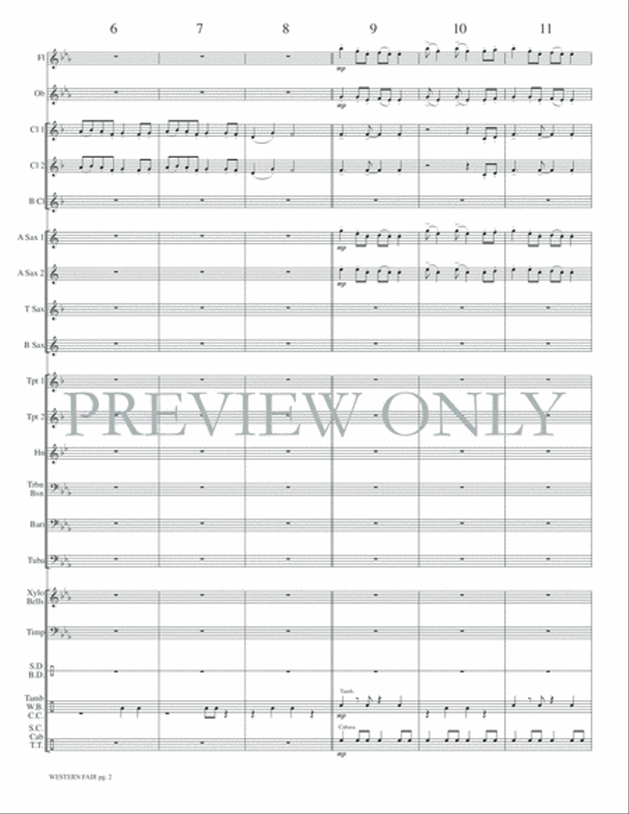 Western Fair Western Fair Concert Band scores gallery preview page 5
