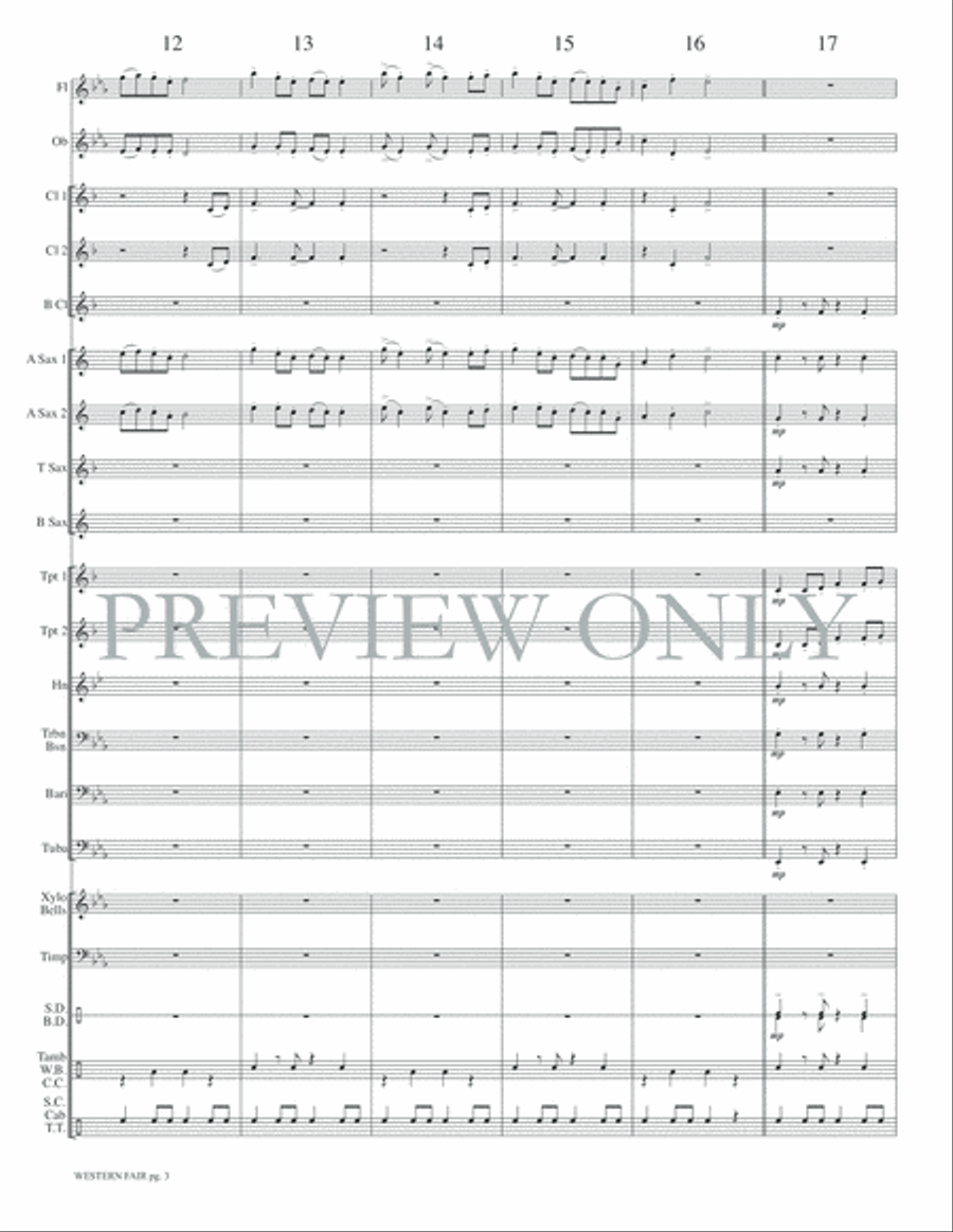 Western Fair Western Fair Concert Band scores gallery preview page 6