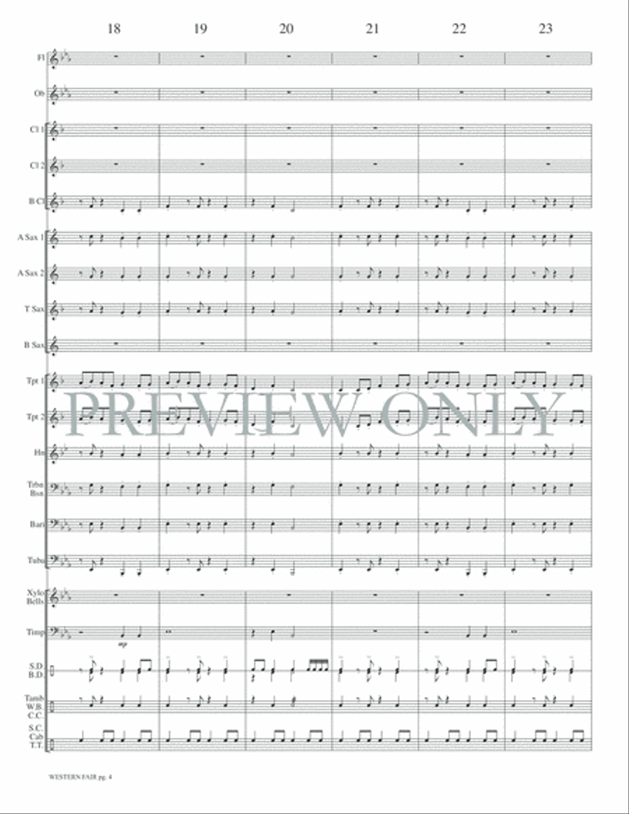 Western Fair Western Fair Concert Band scores gallery preview page 7
