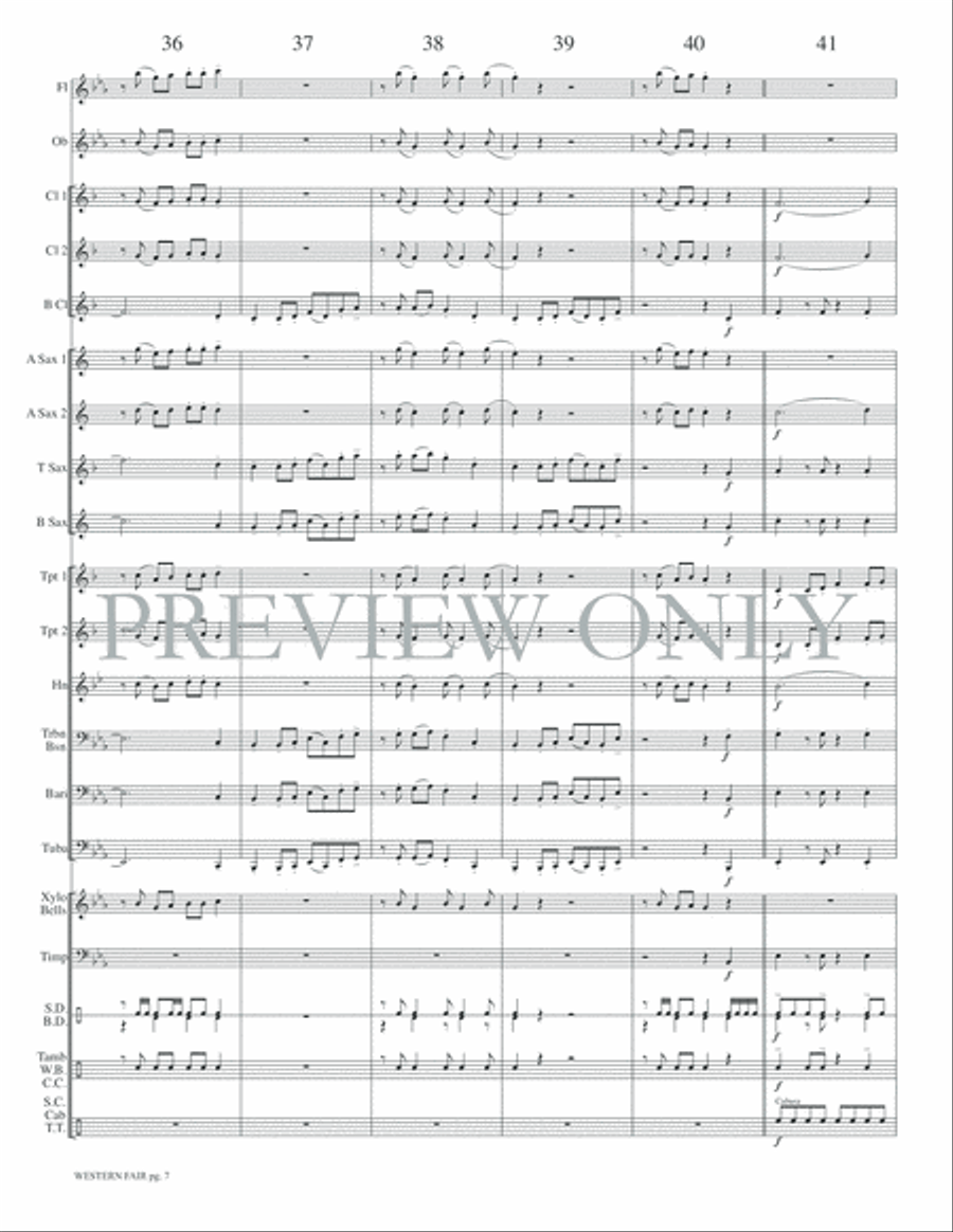 Western Fair Western Fair Concert Band scores gallery preview page 10