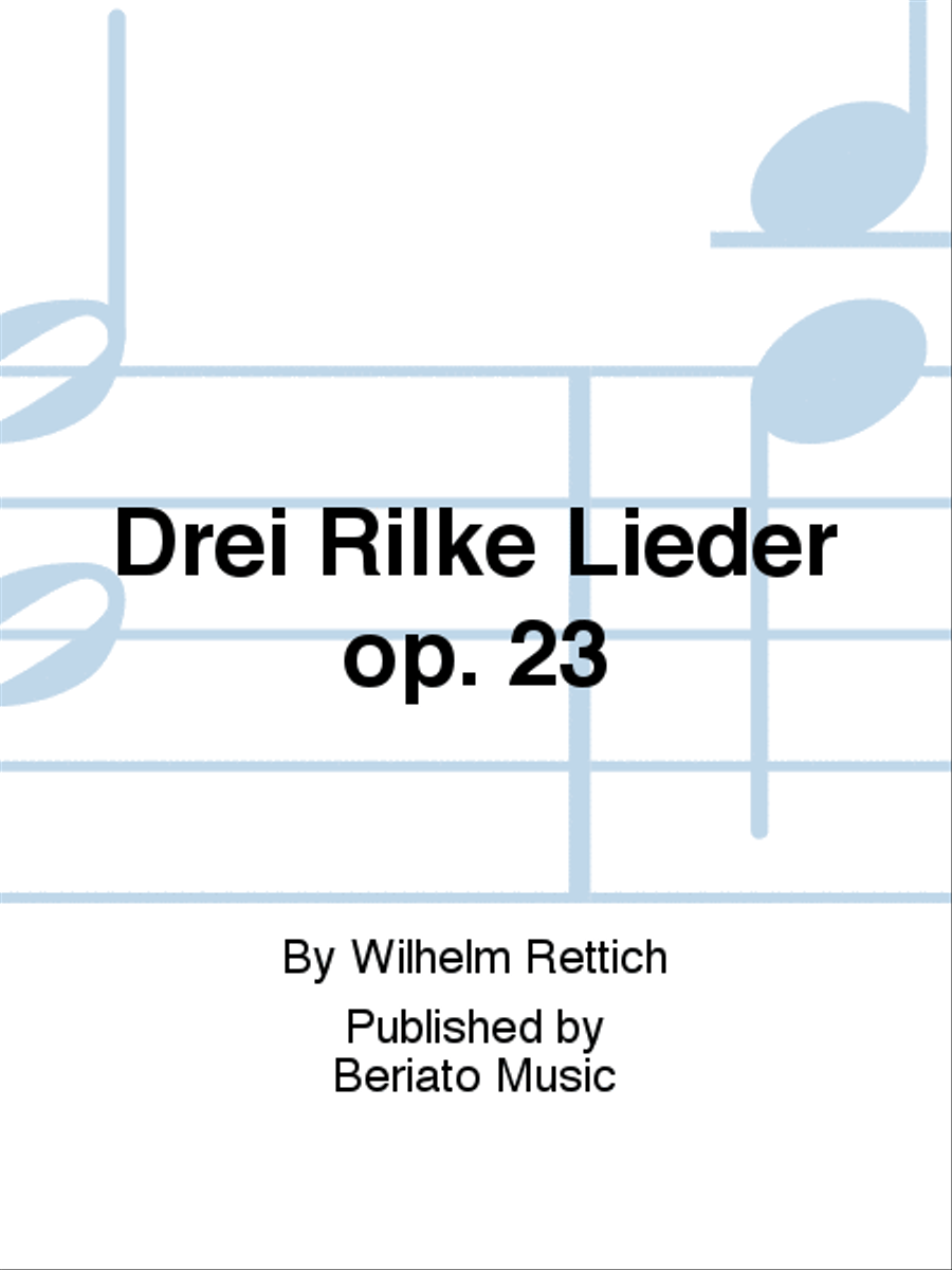 Drei Rilke Lieder op. 23 Low Voice scores gallery preview page 1