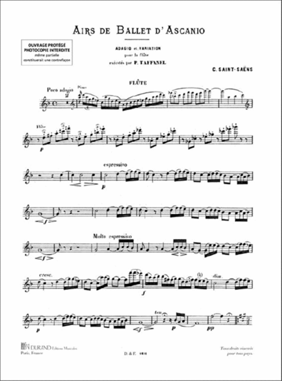Airs De Ballet d'Ascanio - adagio et variation scores gallery preview page 3