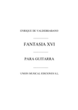Fantasia Xvi En Re Menor D Minor