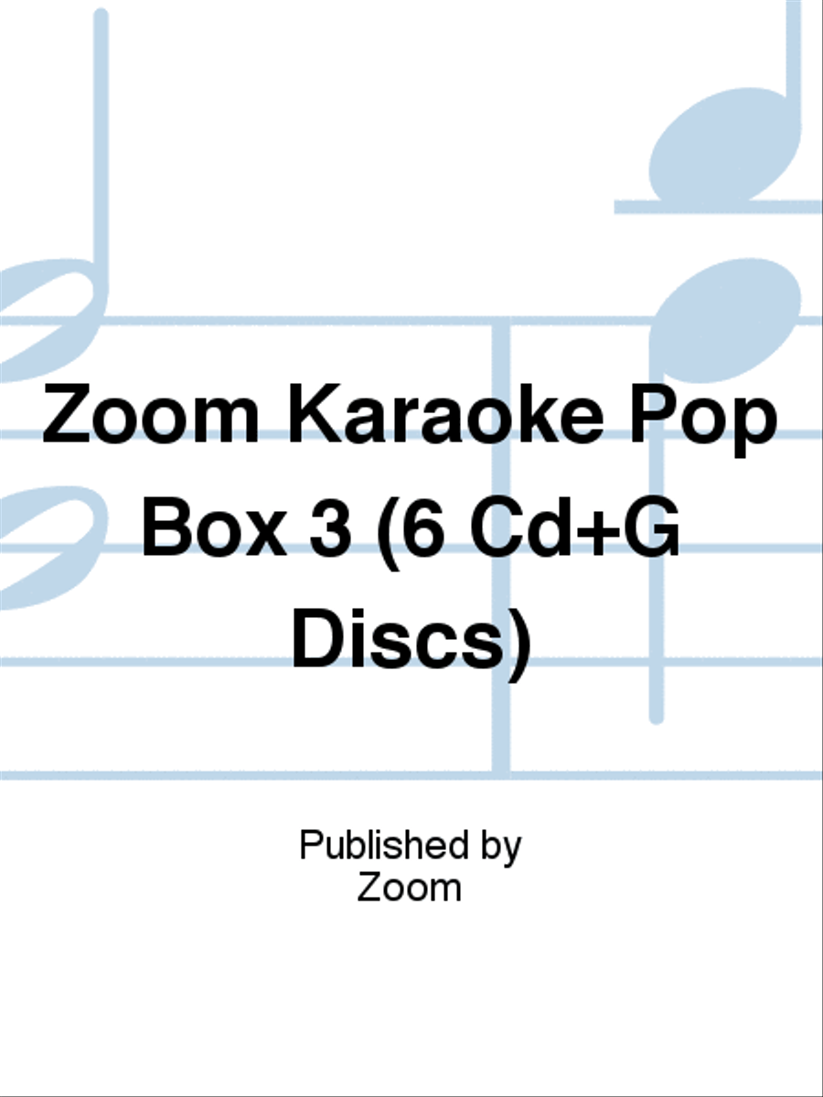 Zoom Karaoke Pop Box 3 (6 Cd+G Discs) Voice Solo scores gallery preview page 1