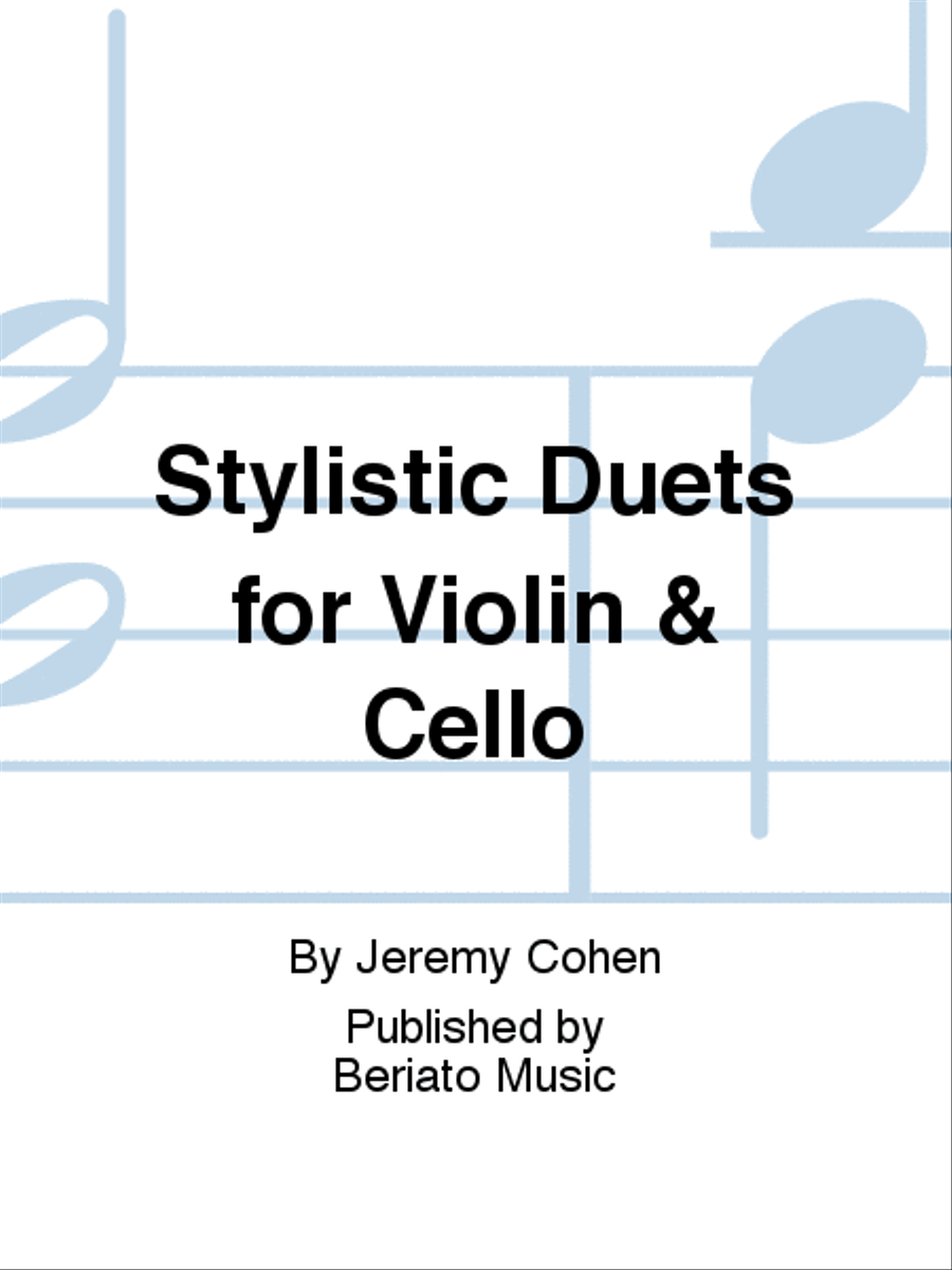 Stylistic Duets for Violin & Cello String Duet scores gallery preview page 1