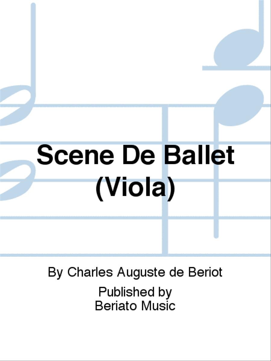 Scene De Ballet (Viola) Piano Accompaniment scores gallery preview page 1