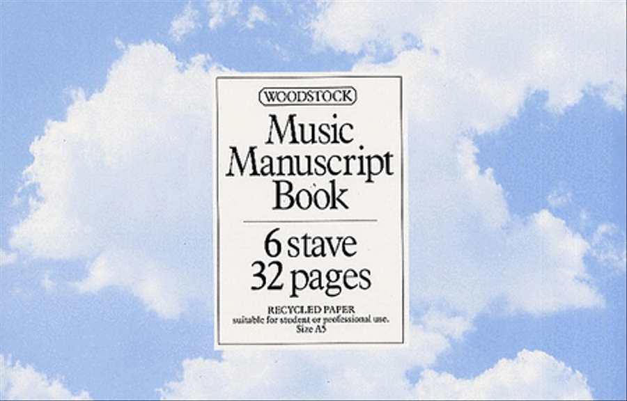 Music Manuscript Book: 6 Stave 32 Pages scores gallery preview page 1