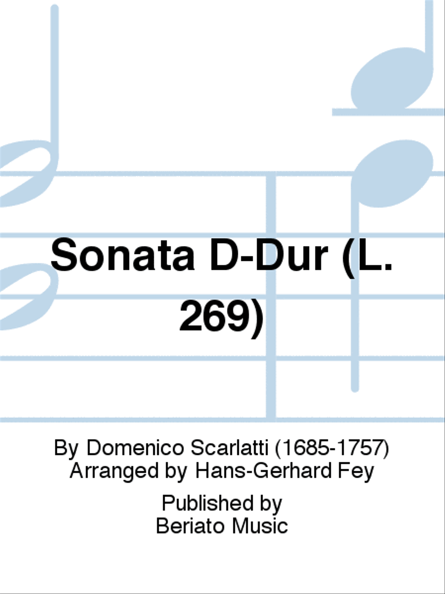 Sonata D-Dur (L. 269) Classical Guitar scores gallery preview page 1