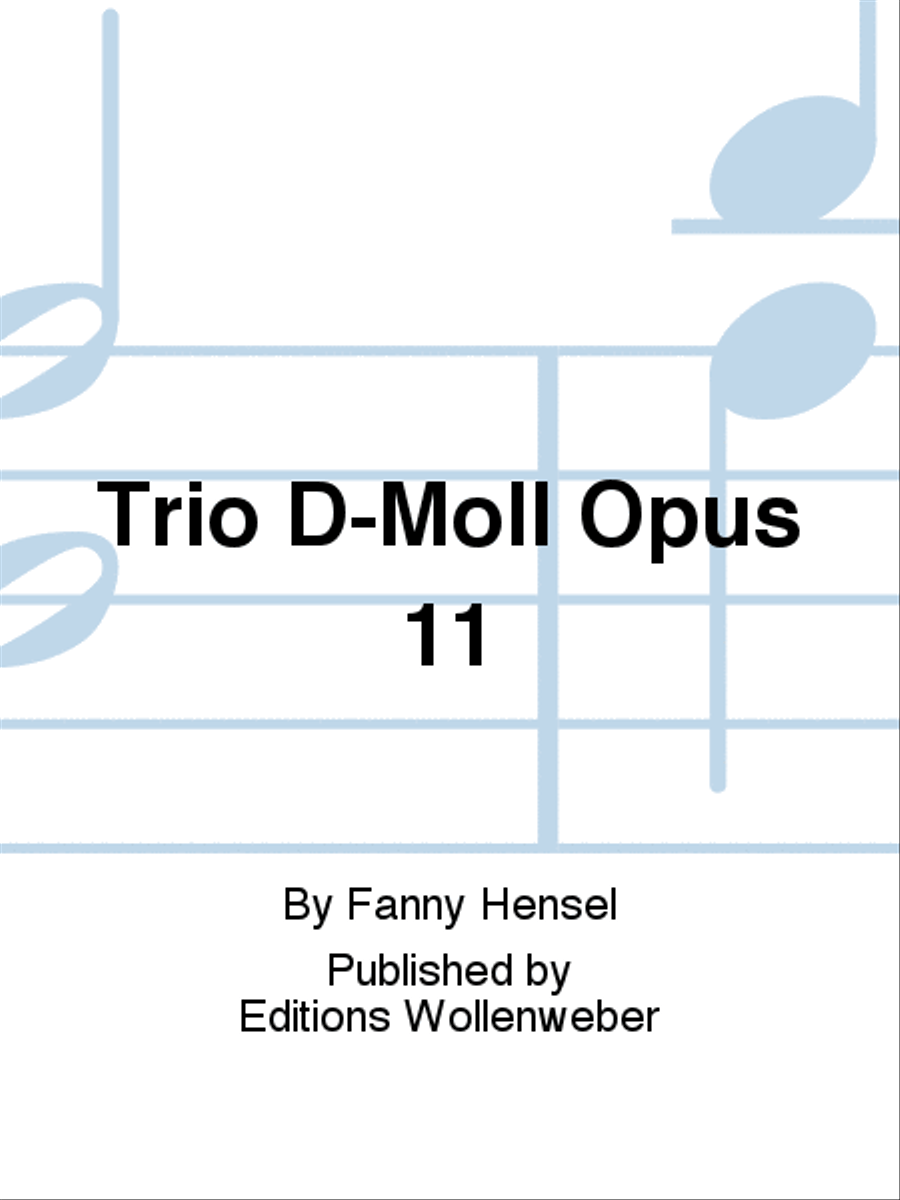 Trio D-Moll Opus 11 Piano Trio scores gallery preview page 1