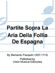 Partite Sopra La Aria Della Follia De Espagna