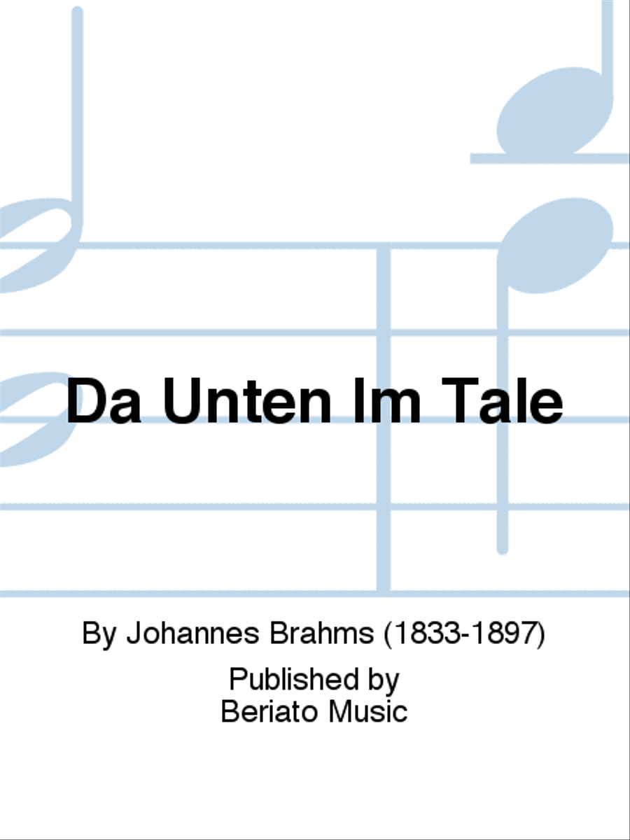 Da Unten Im Tale Choir scores gallery preview page 1