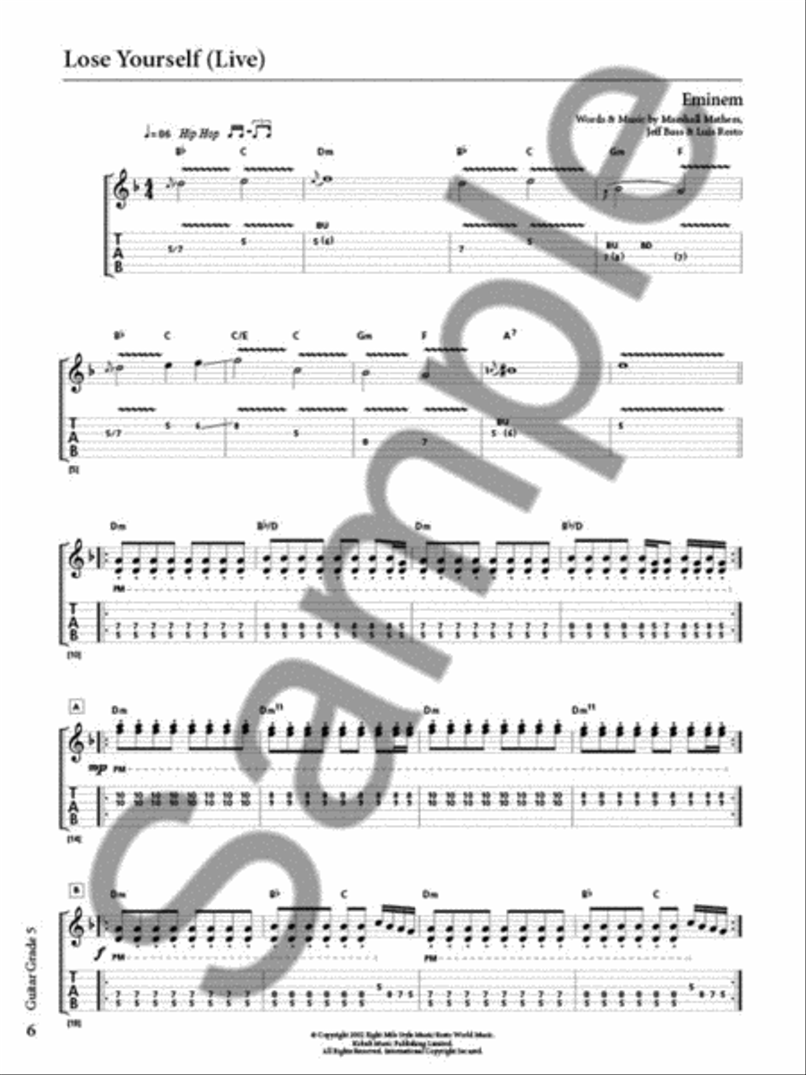 Rockschool Guitar Grade 5 (2018) Guitar scores gallery preview page 3
