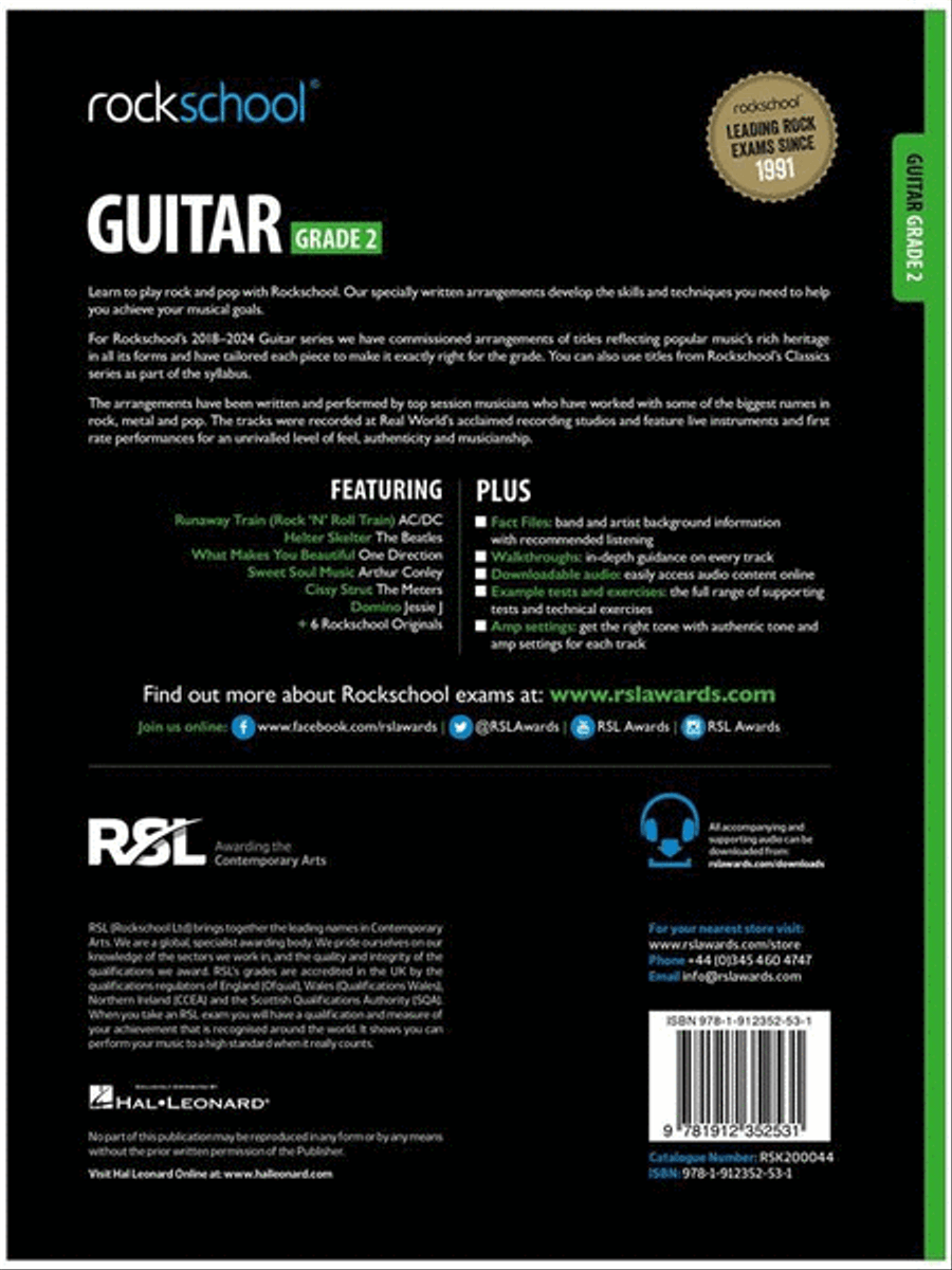 Rockschool Guitar Grade 2 (2018) Guitar scores gallery preview page 2