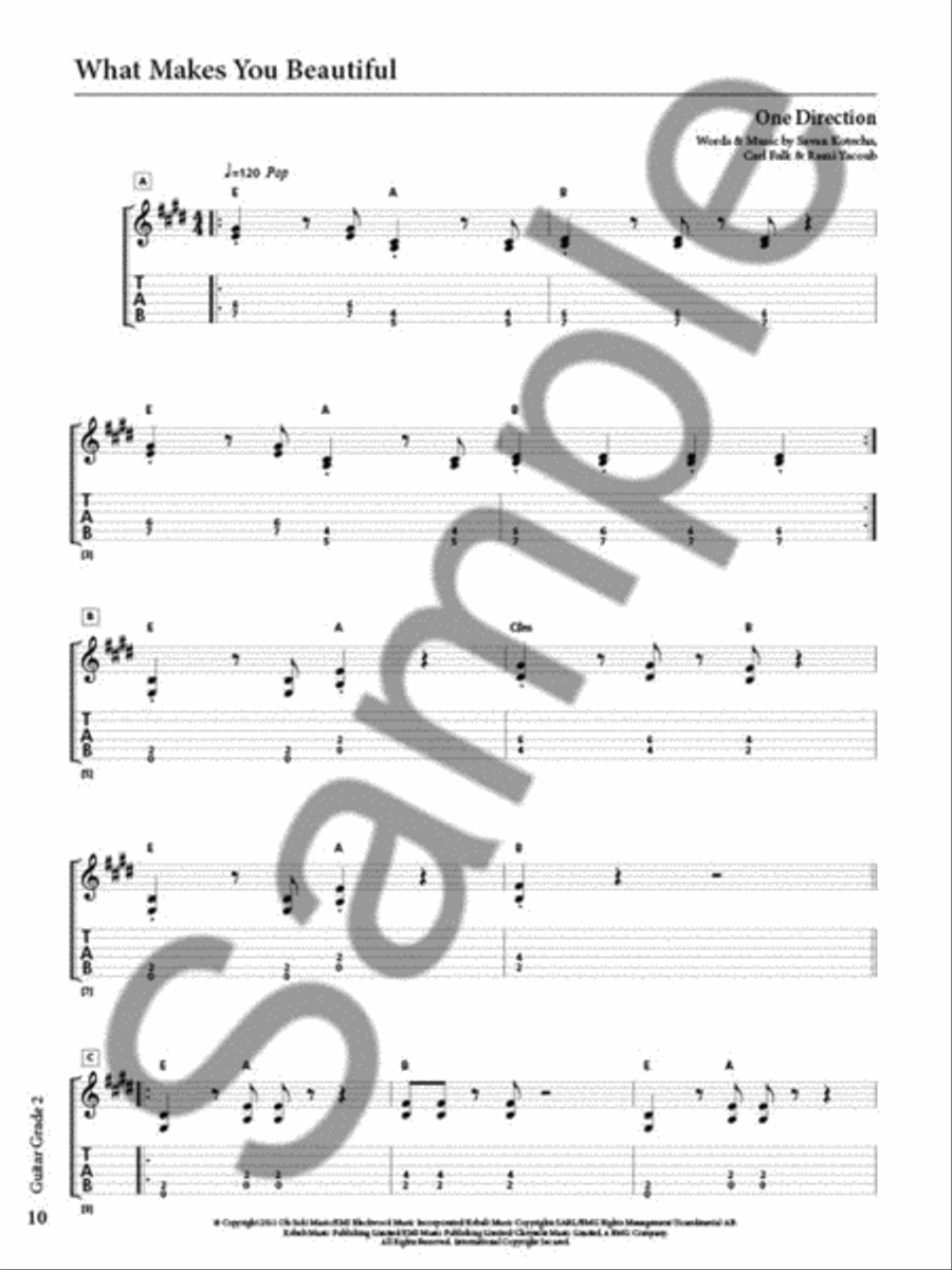 Rockschool Guitar Grade 2 (2018) Guitar scores gallery preview page 4
