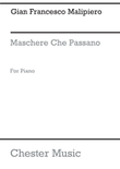 Maschere Che Passano for Piano Solo
