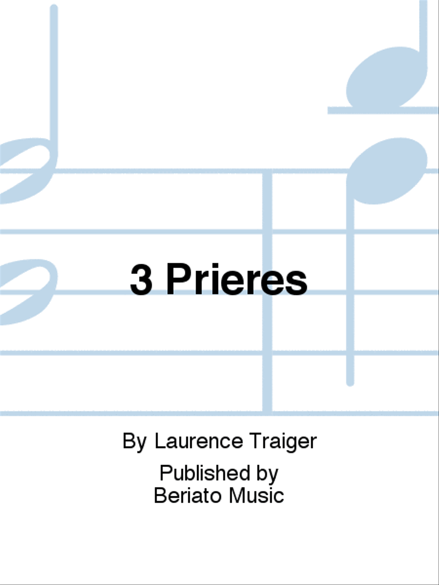 3 Prières A Cappella scores gallery preview page 1