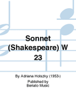 Sonnet (Shakespeare) W 23