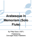 Arabesque In Memoriam (Solo Flute)