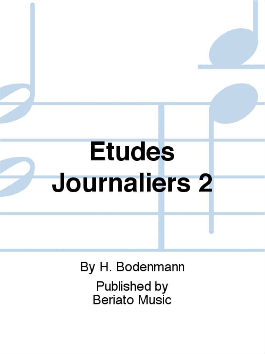 Etudes Journaliers 2 Recorder scores gallery preview page 1