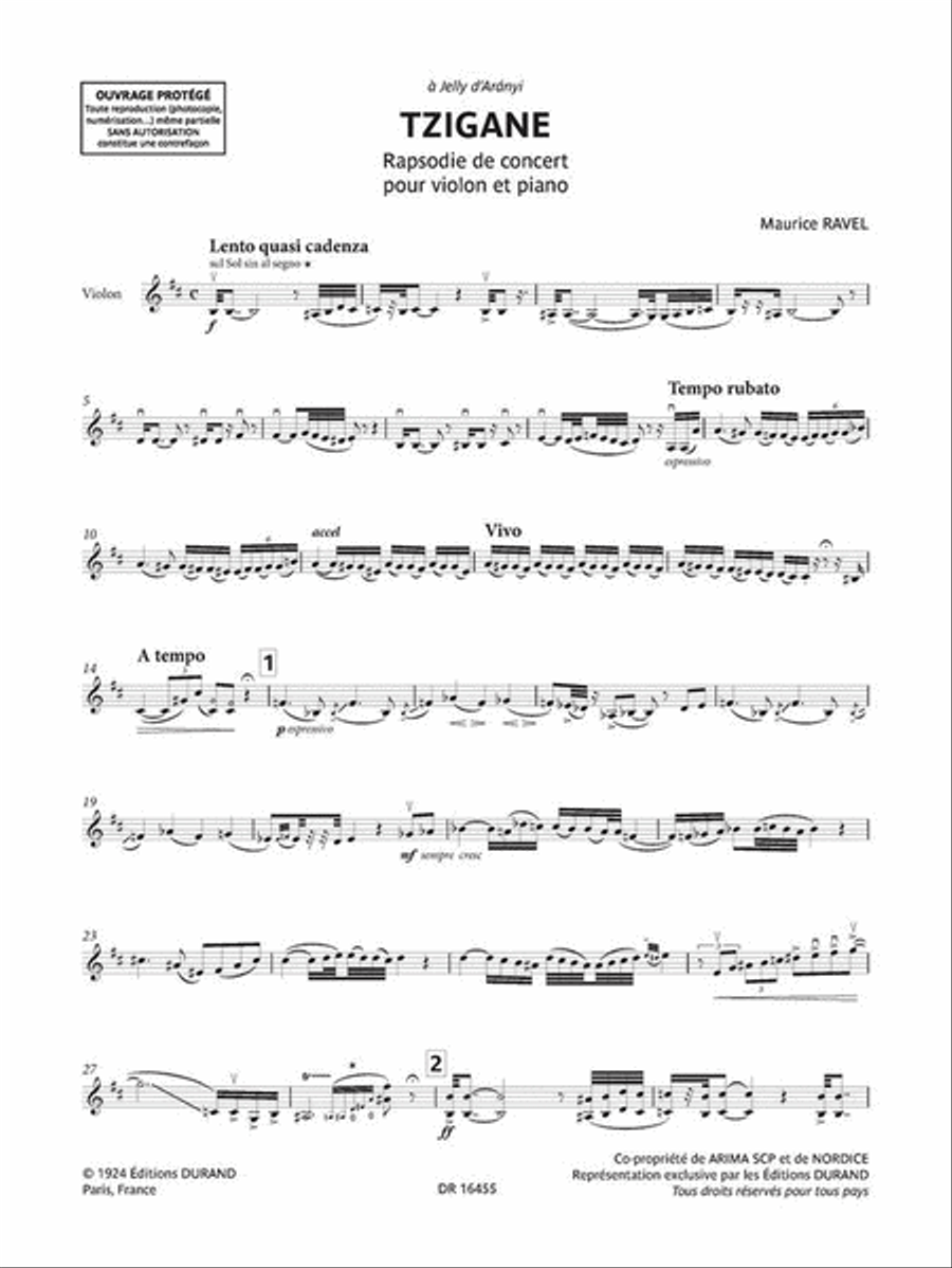 Tzigane - Rapsodie De Concert scores gallery preview page 4