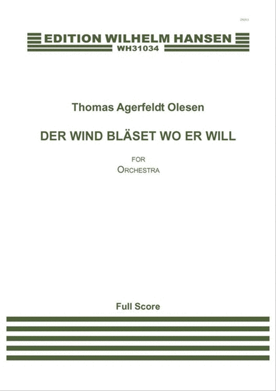 Der Wind Bläset Wo Er Will Orchestra scores gallery preview page 1