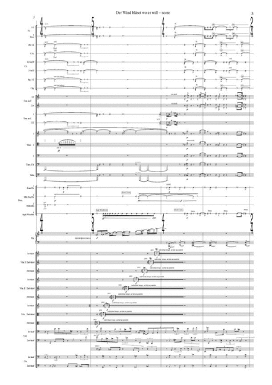Der Wind Bläset Wo Er Will Orchestra scores gallery preview page 5
