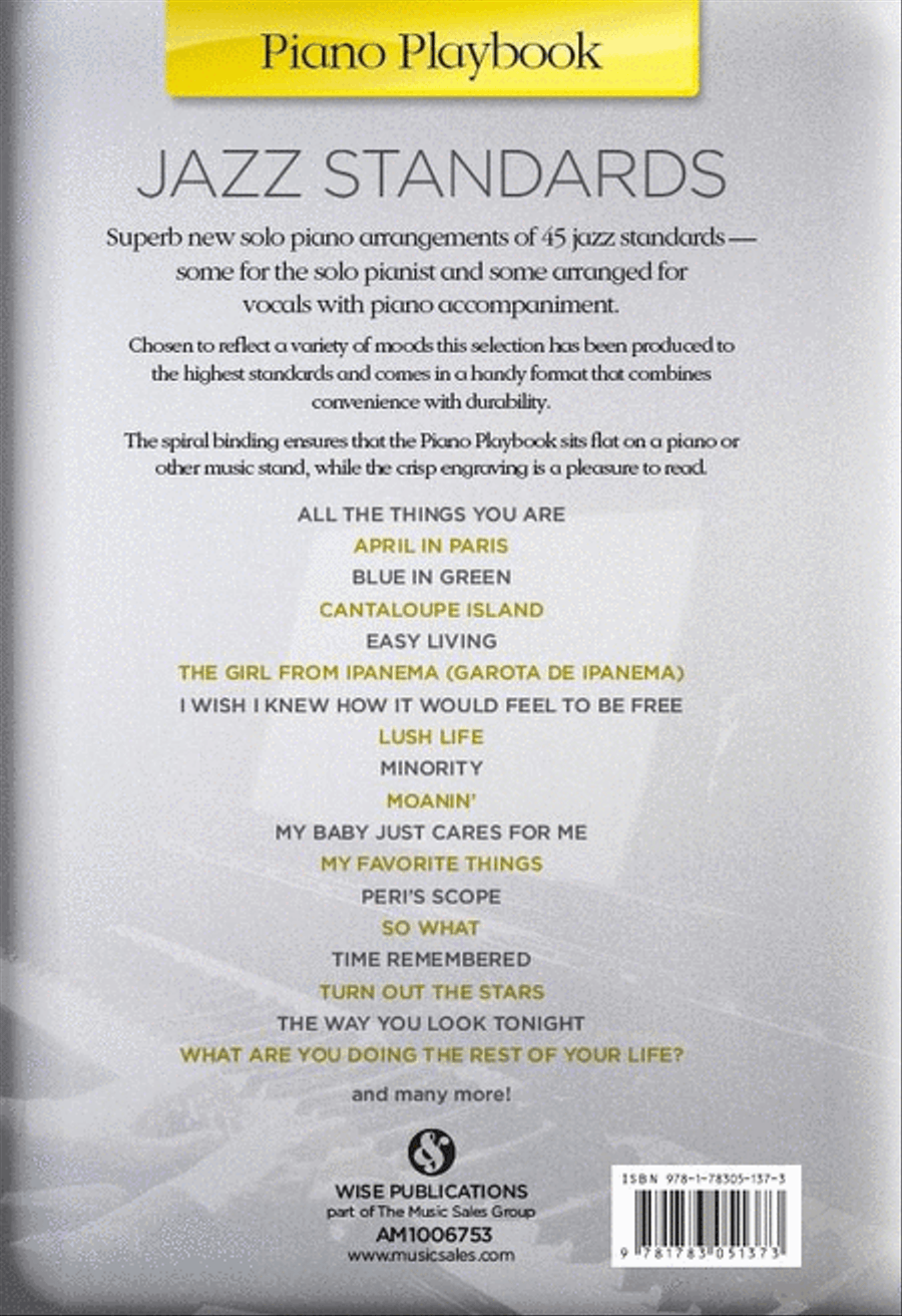 Piano Playbook: Jazz Standards Voice Solo scores gallery preview page 2