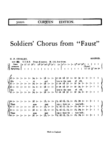 The Soldiers Chorus From Faust