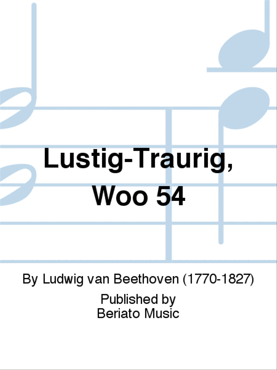 Lustig-Traurig, Woo 54 Piano Solo scores gallery preview page 1