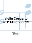 Violin Concerto in D Minor op. 22 mini preview